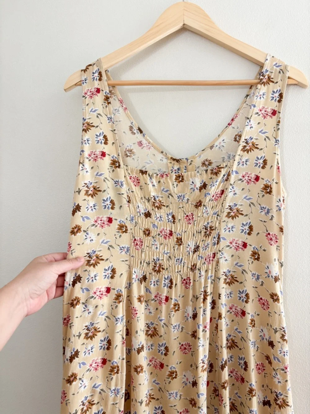 Vintage Yellow Floral Dress - Picture 5 of 5